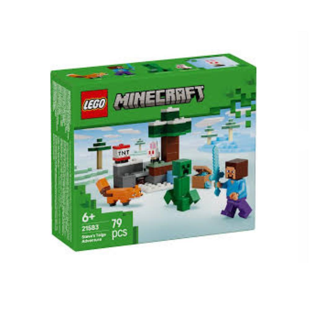 Lego Minecraft Aventura em Taiga do Steve 79 Peças