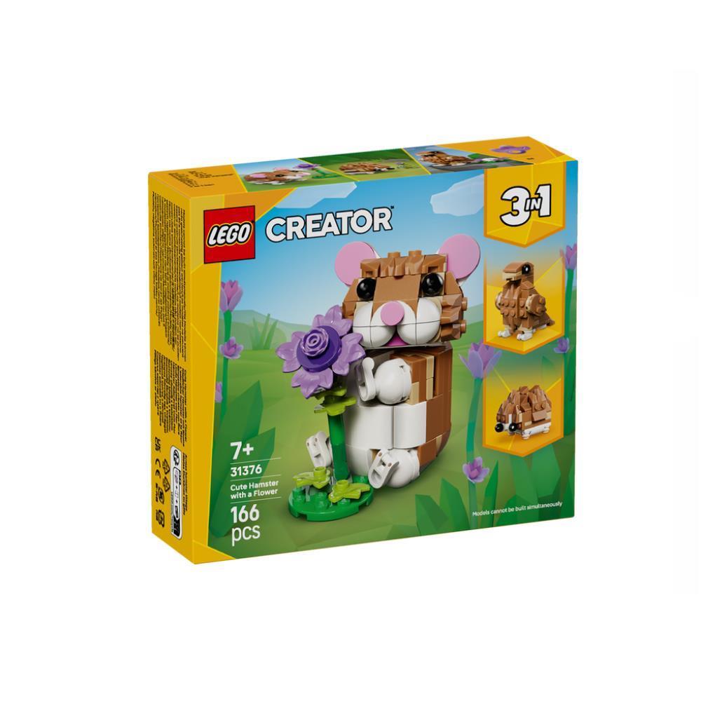 Lego Creator Hámster Adorável Com Flor 166 Peças