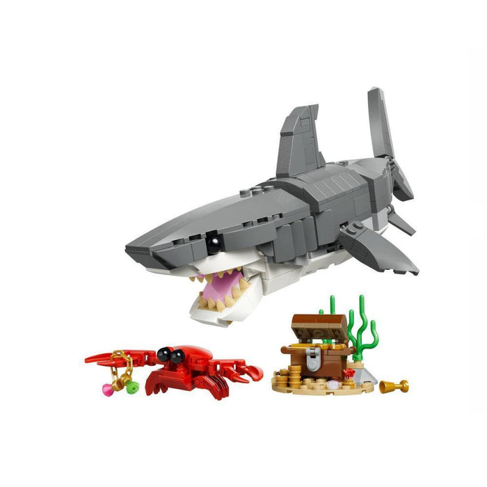 Lego Creator Tubarão Feroz Com Baú do Tesouro 379 Peças