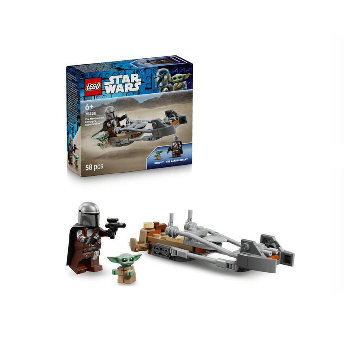 Lego Star Wars Speeder Bike de Mandalorian e Grogu 58 Peças