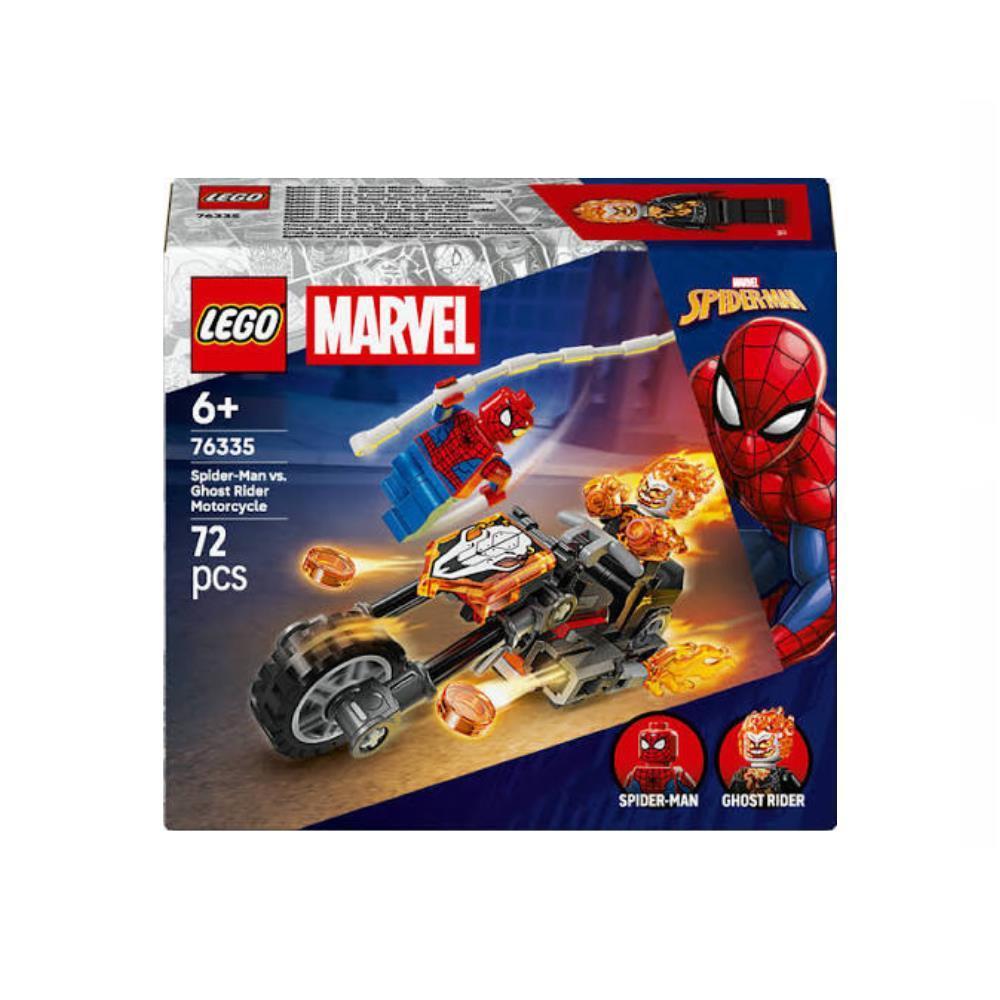 Lego Marvel Spider-Man Vs Mota do Ghost Rider 72 Peças
