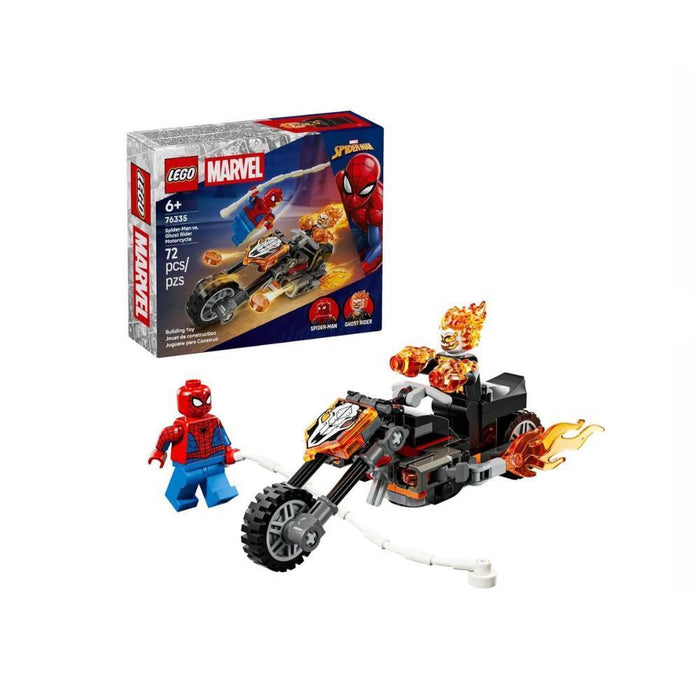 Lego Marvel Spider-Man Vs Mota do Ghost Rider 72 Peças