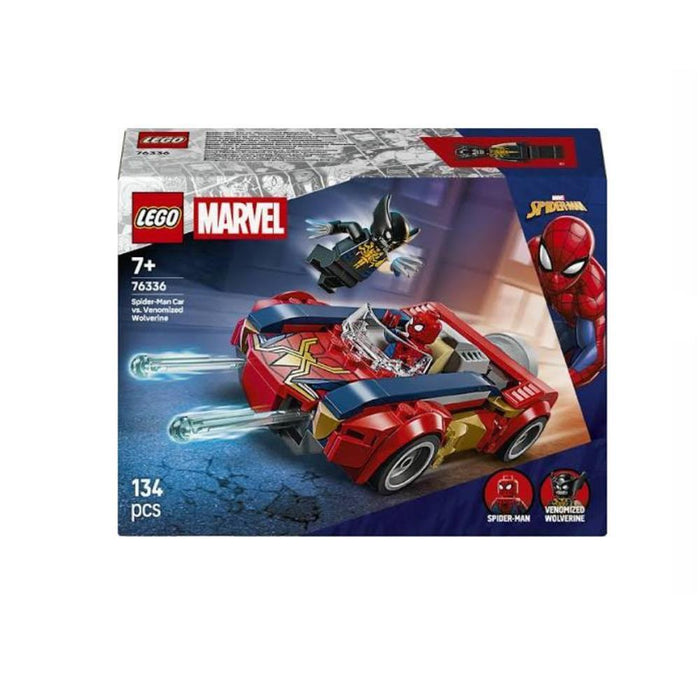 Lego Marvel Carro do Spider-Man Vs Wolverine 134 Peças
