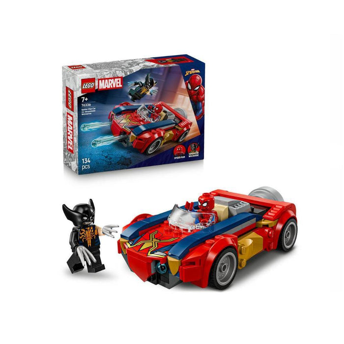 Lego Marvel Carro do Spider-Man Vs Wolverine 134 Peças