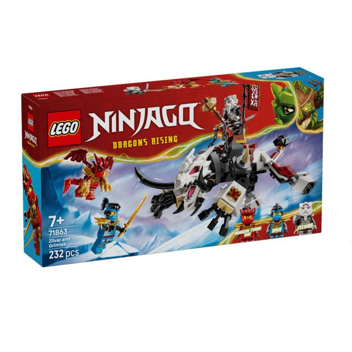 Lego Ninjago Zilvar e Grimtak, a Besta Dragão 232 Peças