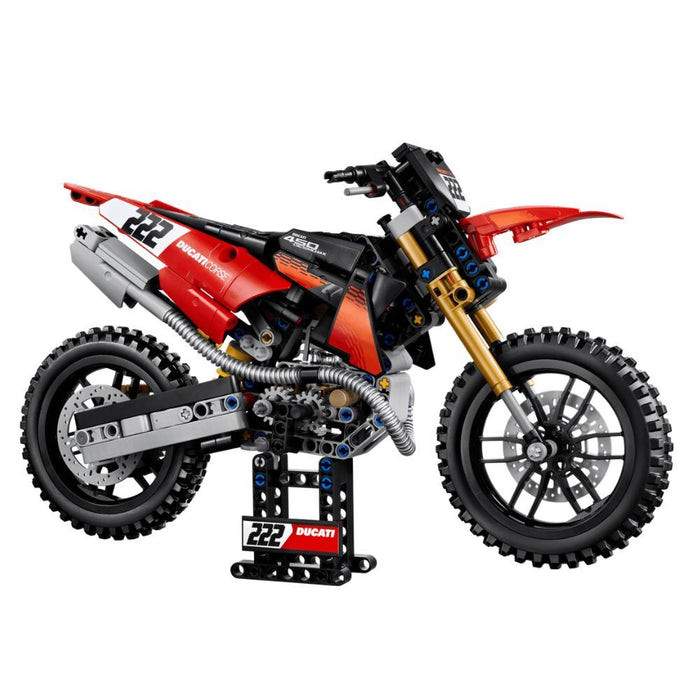 Lego Technic Mota Ducati Desmo450 MX Factory 457 Peças