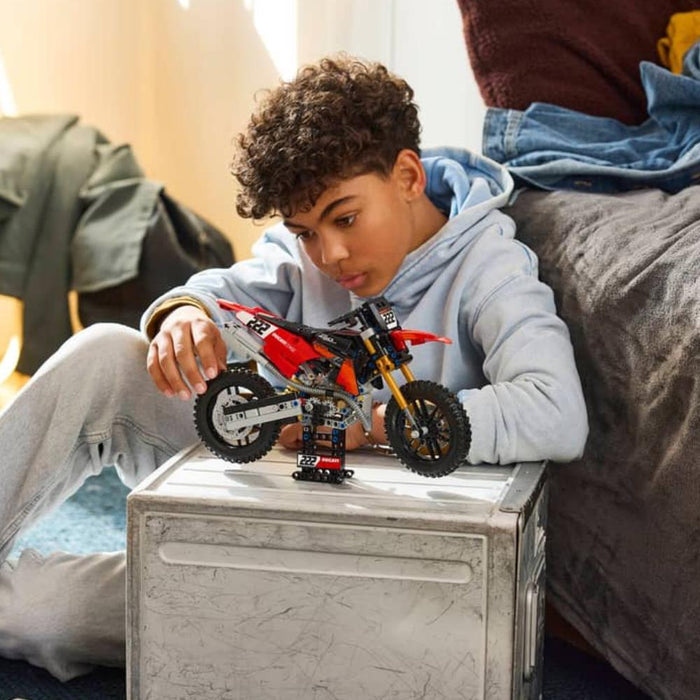 Lego Technic Mota Ducati Desmo450 MX Factory 457 Peças