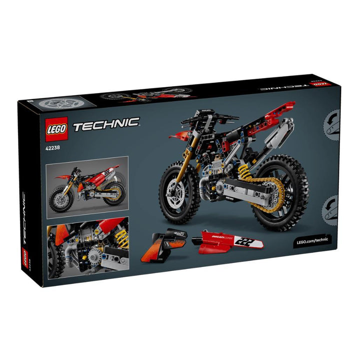 Lego Technic Mota Ducati Desmo450 MX Factory 457 Peças