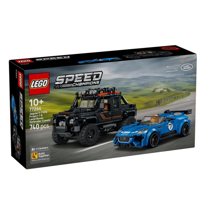 Lego Speed Champions Jaguar e Land Rover 740 Peças