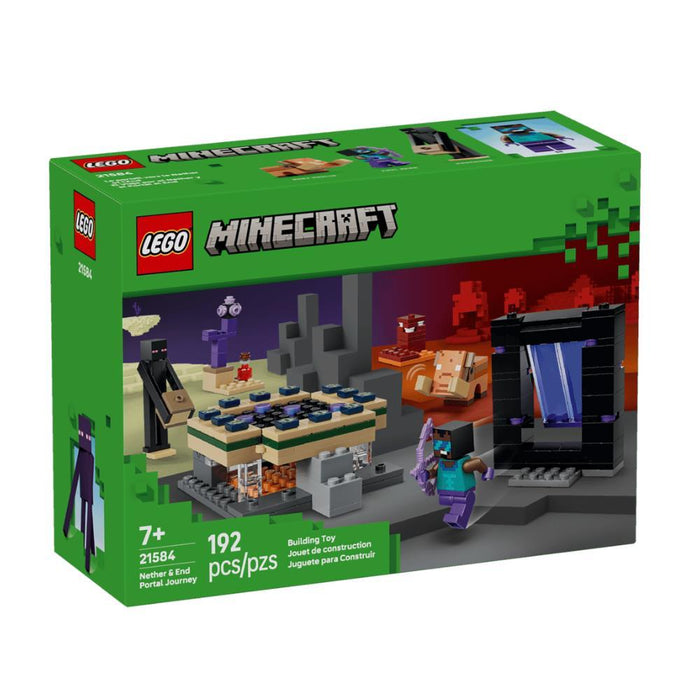 Lego Minecraft Jornada em Nether e Portal End 192 Peças
