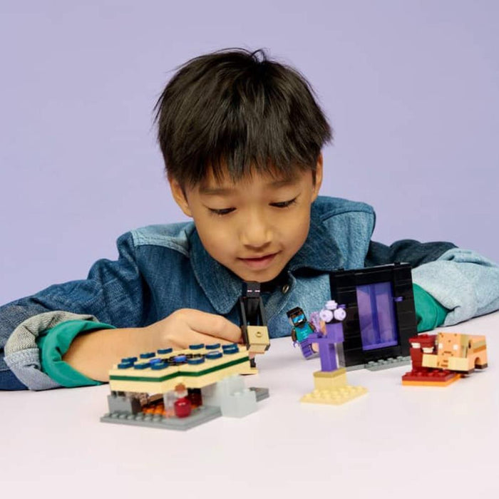 Lego Minecraft Jornada em Nether e Portal End 192 Peças