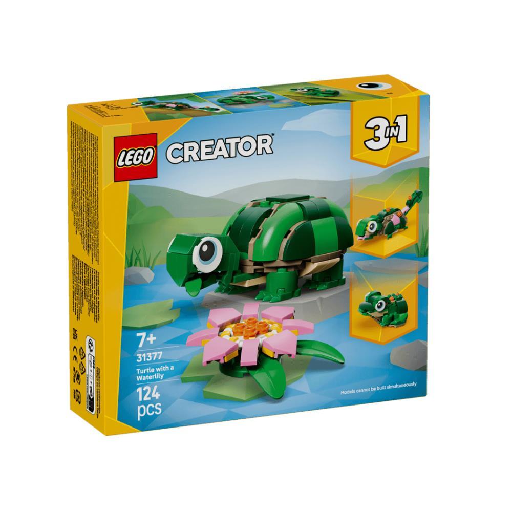 Lego Creator Tartaruga Com Nenúfar 124 Peças
