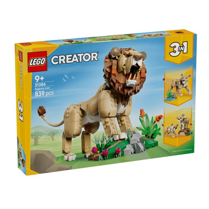 Lego Creator Animais Selvagens Leão Majestoso 839 Peças