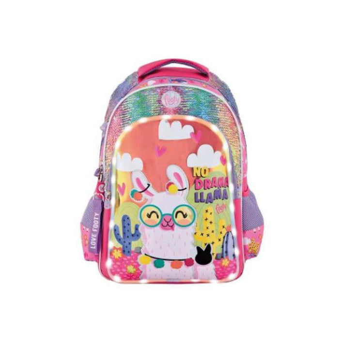 Mochila Lama Ligera Rosa 45,5x32cm