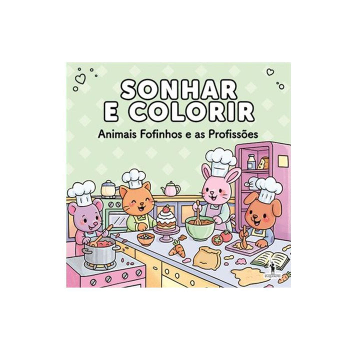 Livro Colorir Animais e Profissões