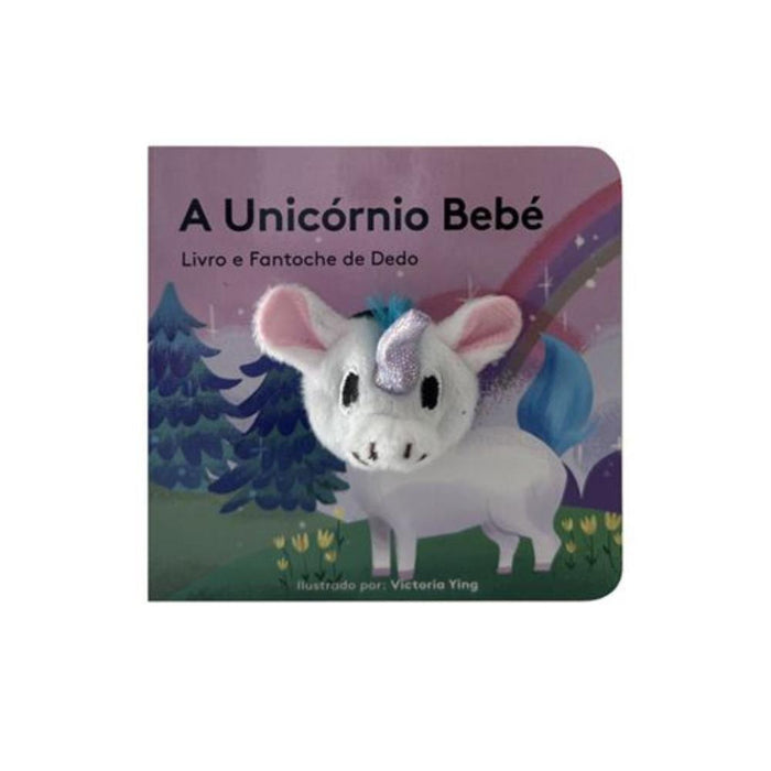 Livro e Fantoche de Dedo O Unicórnio Bebé