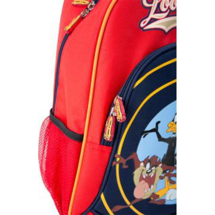 Mochila Escolar Looney Tunes Roja 39x33cm