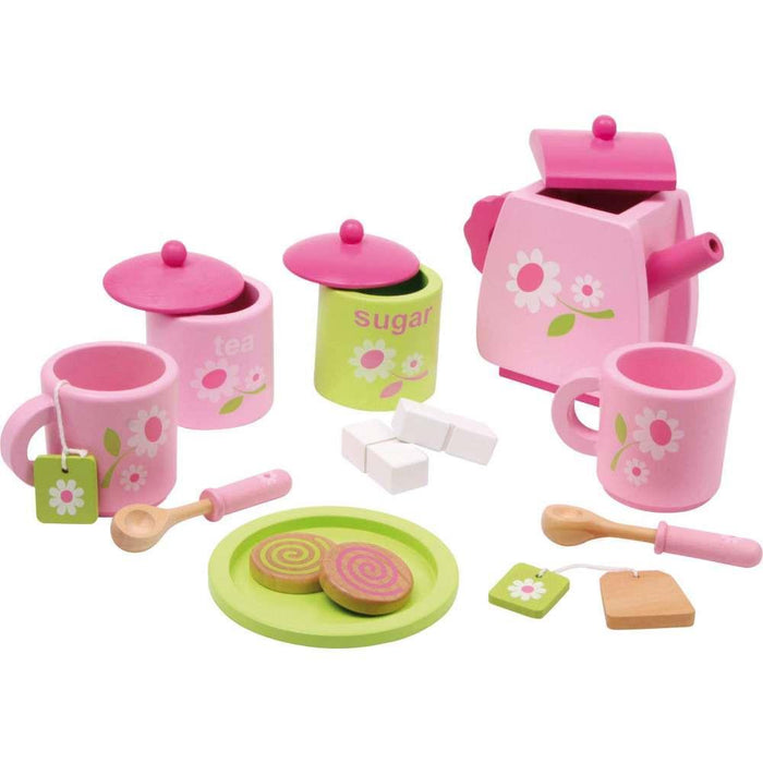 Conjunto de Chá Small Foot Tea Set Floral Rosa