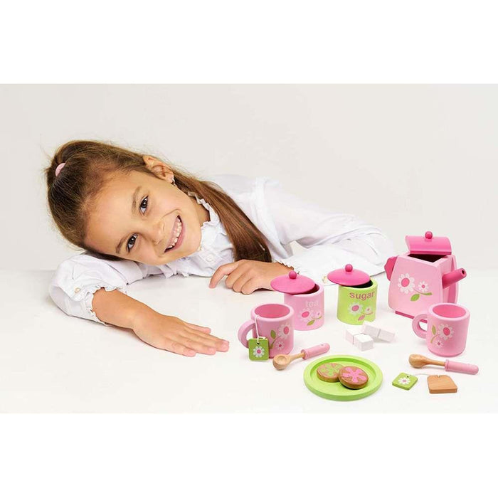 Conjunto de Chá Small Foot Tea Set Floral Rosa