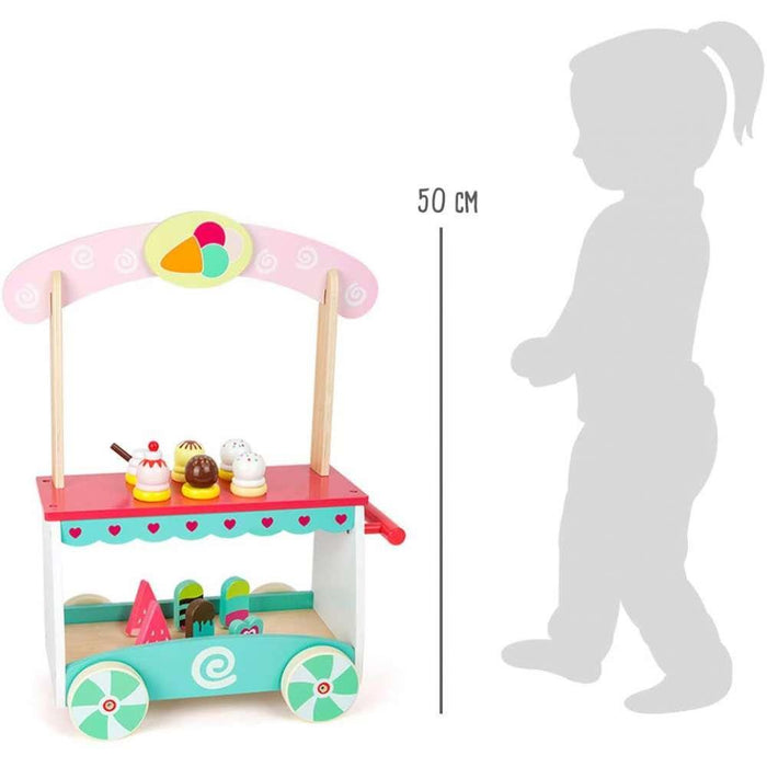 Small Foot Ice Cream Vending Cart 19 Pieces
