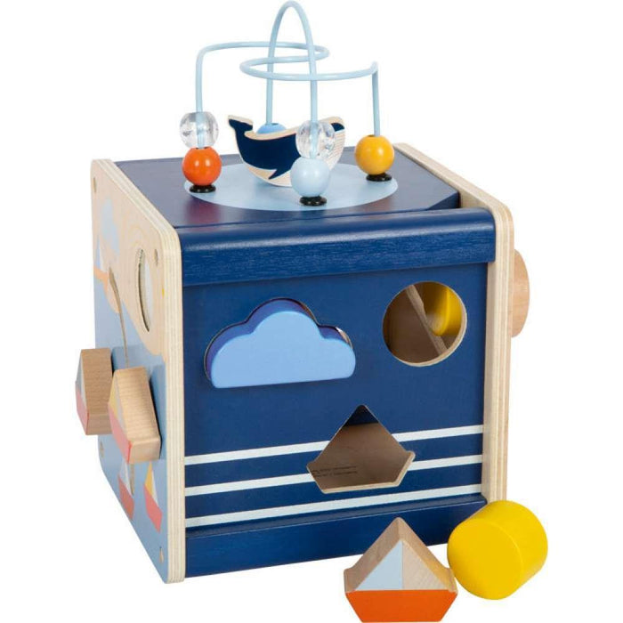 Cubo de Atividades Motor em Madeira Small Foot Big Ocean