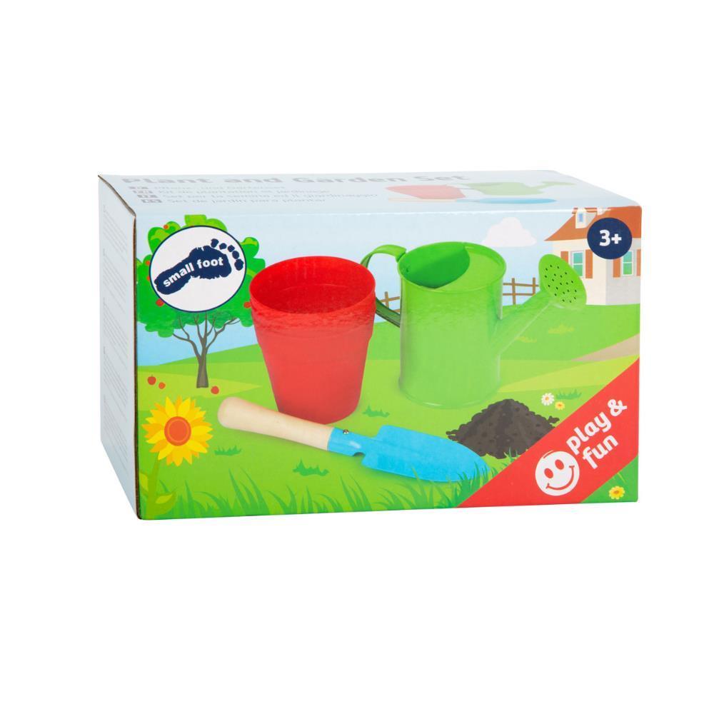 Small Foot Gardening Set with Metal Watering Can