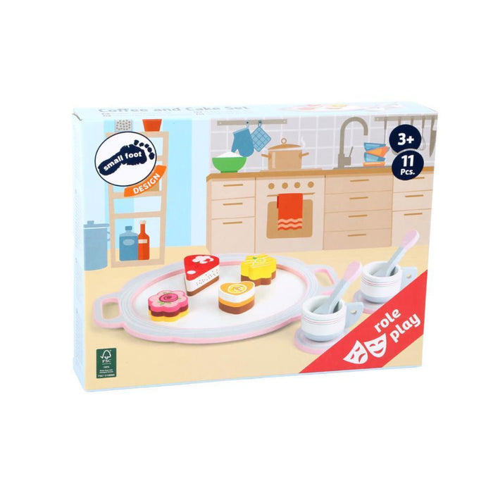 Conjunto de Chá e Bolo Small Foot em Madeira 11 Peças