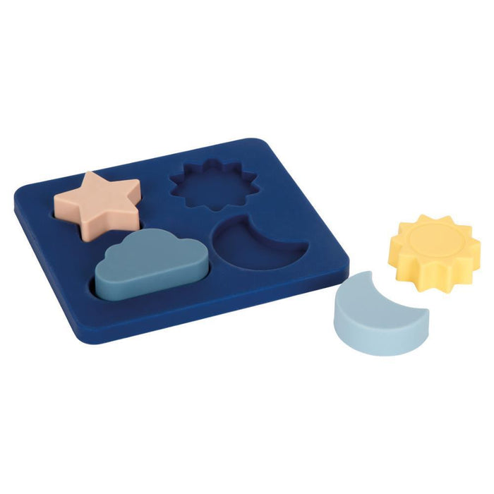 Puzzle Small Foot com Formas em Silicone 4 Peças