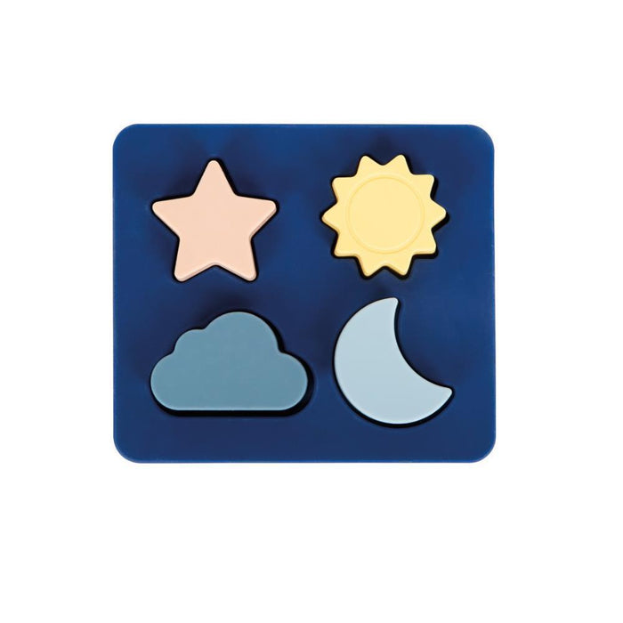 Puzzle Small Foot com Formas em Silicone 4 Peças