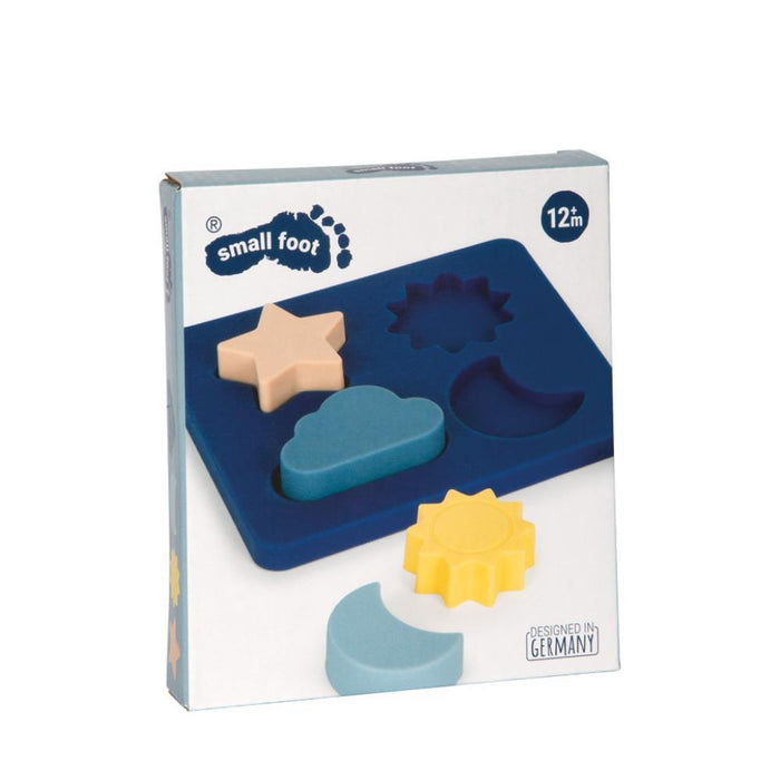Puzzle Small Foot com Formas em Silicone 4 Peças