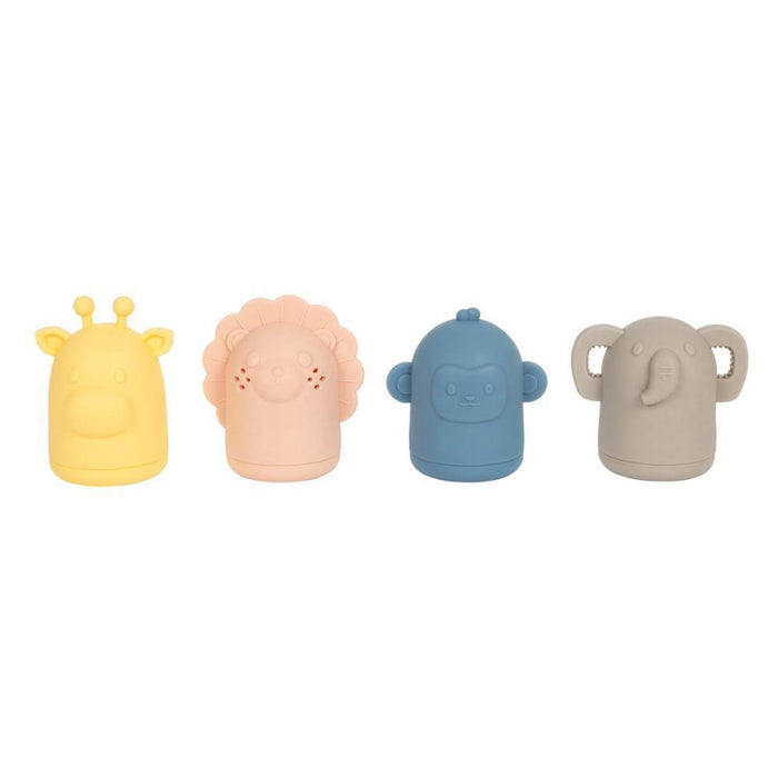 4 Brinquedos de Banho Small Foot  Animais em Silicone