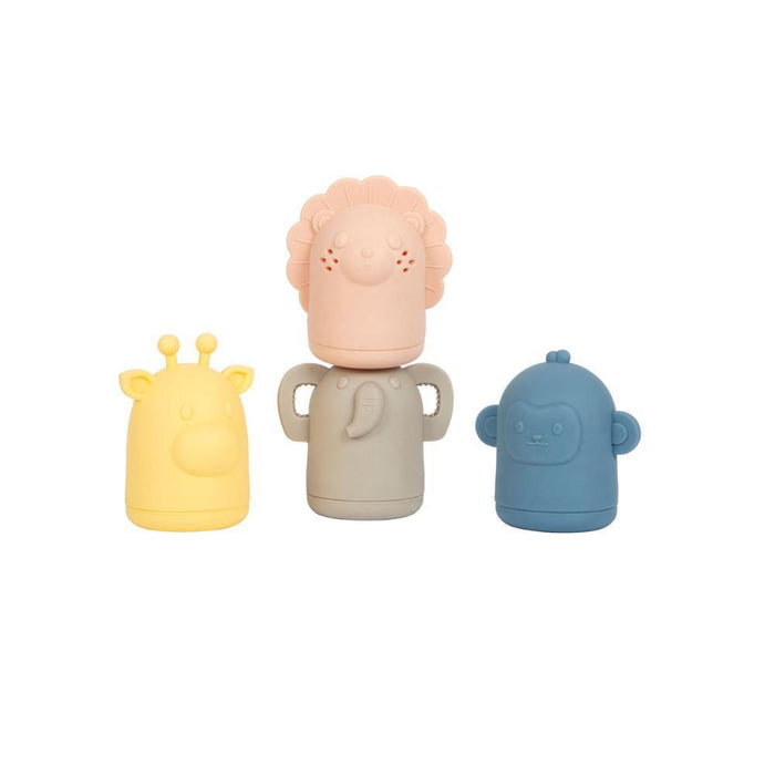 4 Brinquedos de Banho Small Foot  Animais em Silicone