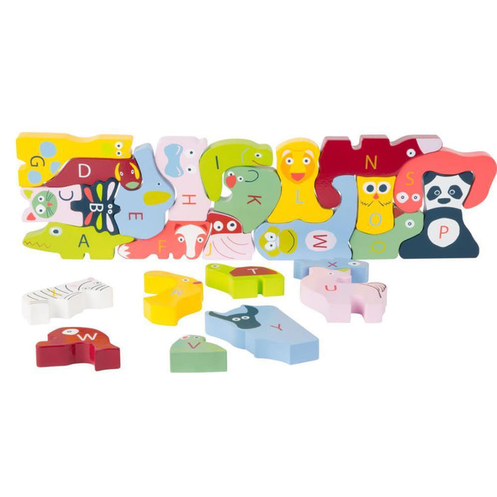 Puzzle Small Foot ABC Animais em Madeira 26 Peças