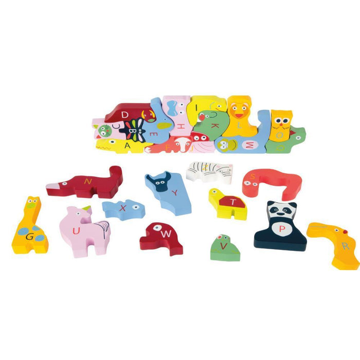 Puzzle Small Foot ABC Animais em Madeira 26 Peças