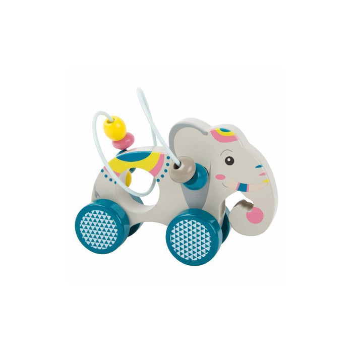 Labirinto Espiral Elefante para Empurrar em Madeira Small Foot