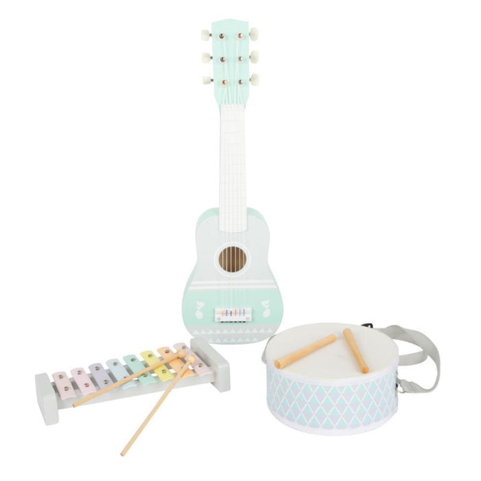 Conjunto de 3 Instrumentos Musicais Pastel