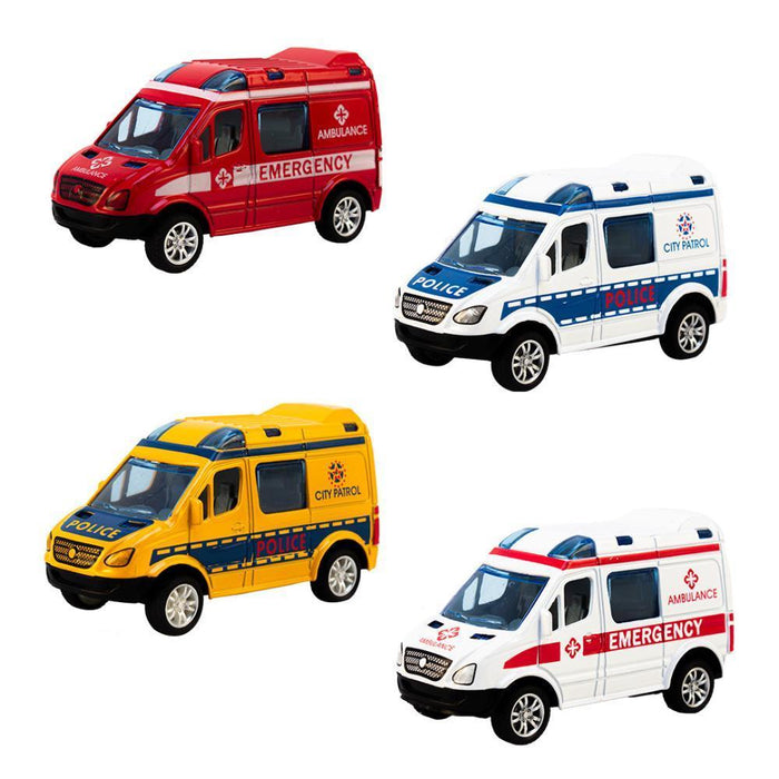 Carro de Emergência Action Term em Metal Pull Back