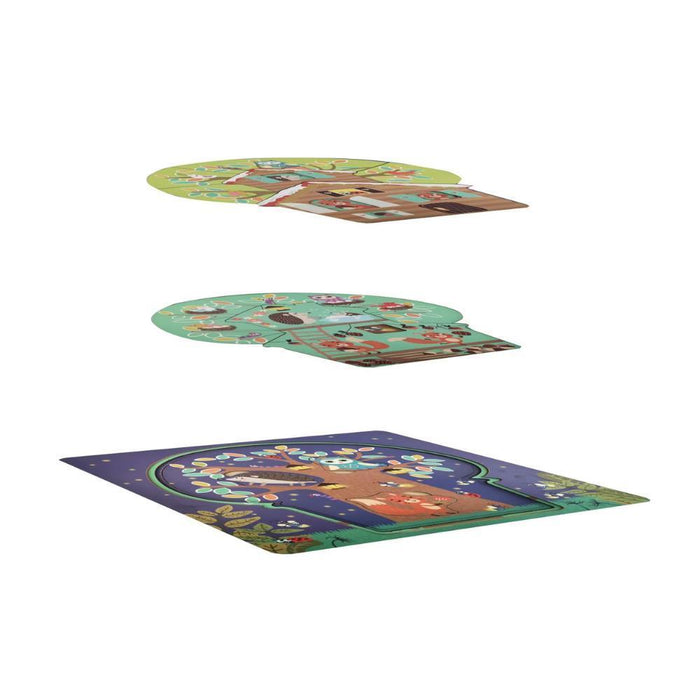 Puzzle Magni Casa na Árvore em 3 Camadas em Madeira