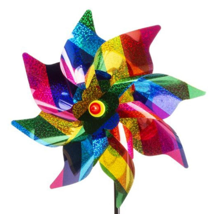 Moinho de Vento Metalizado Rainbow 24cm