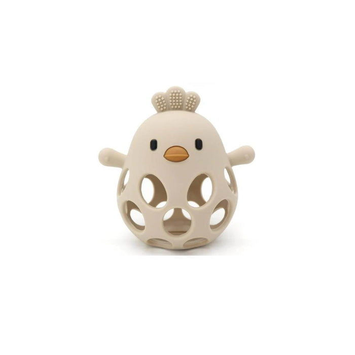 Bola Mordedor Pinto em Silicone Magni Bege