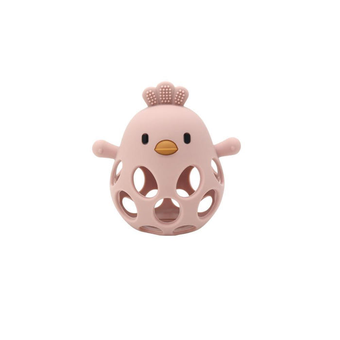 Bola Mordedor Pinto em Silicone Magni Pink