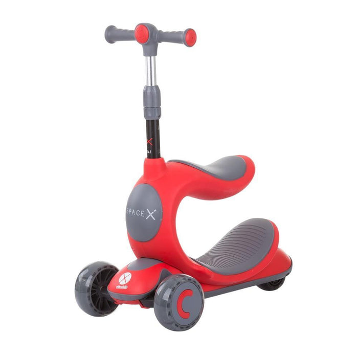 Trotinete 2em1 Chipolino Space X Red