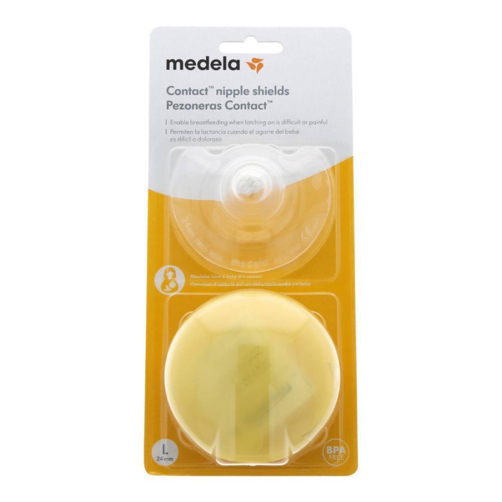 Medela Contact Silicone Nipple Shields L - 2 Units