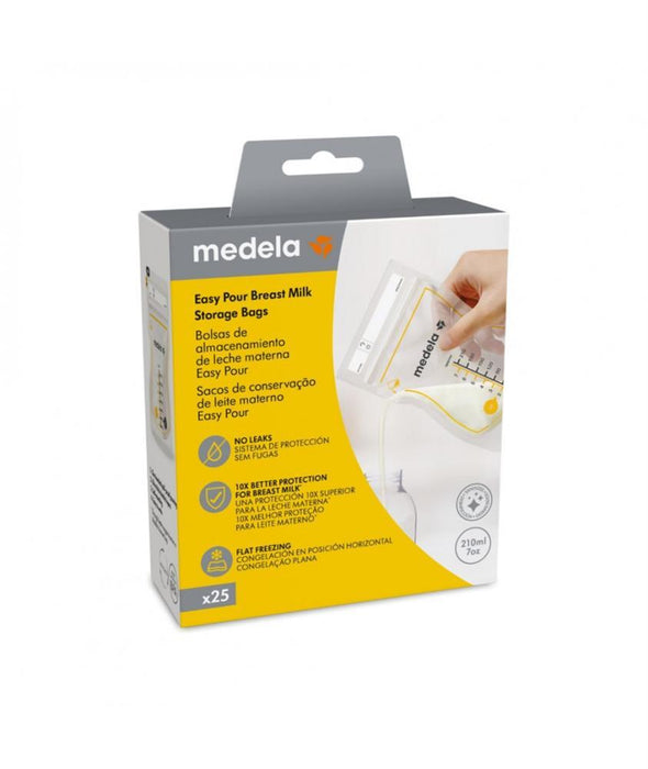 25 Sacos de Conservação de Leite Materno Medela 210ml