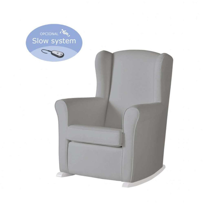 Micuna Silla Nanny Blanca Polypel Gris con Sistema Lento