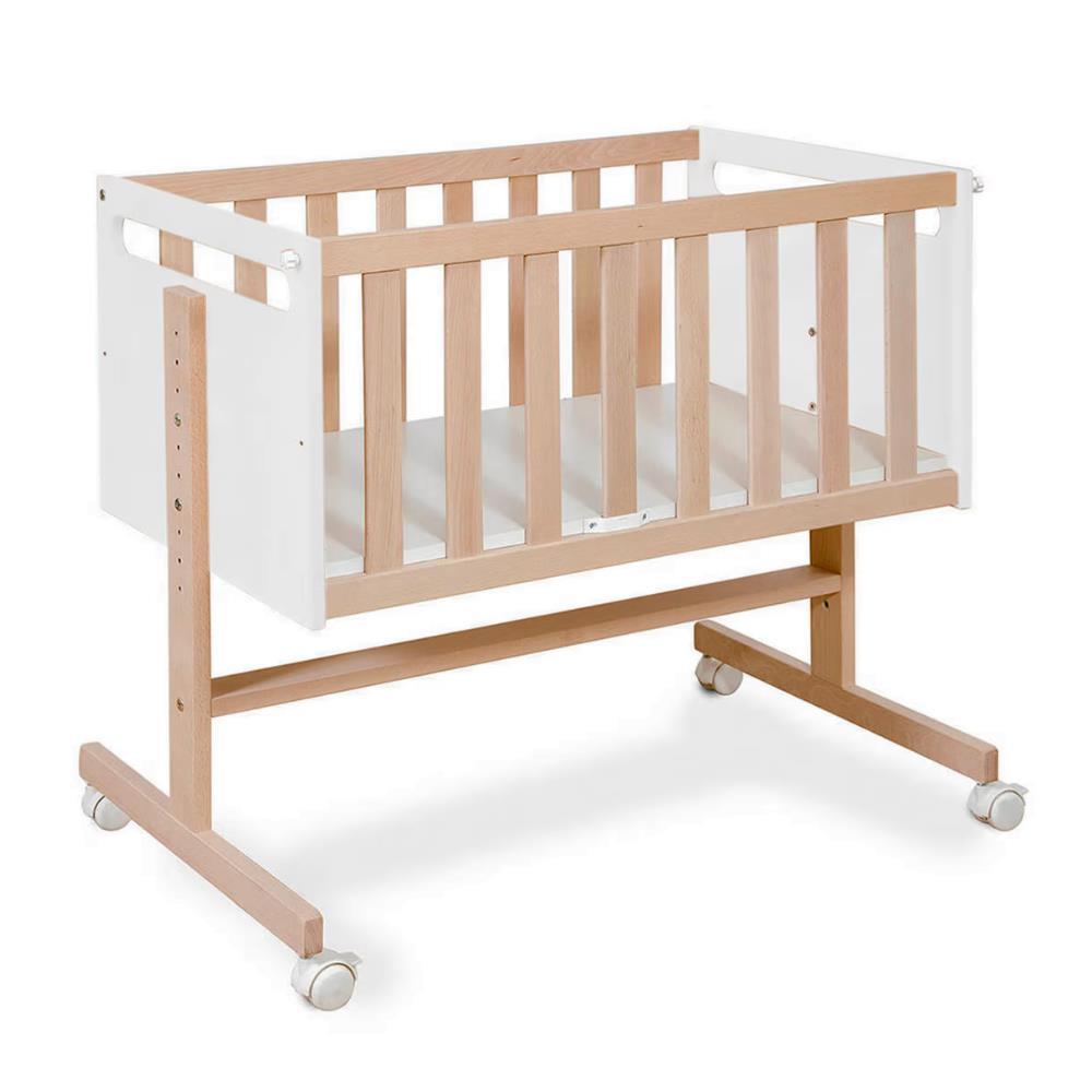 Micuna You and Me Plus Crib White/Natural Wax