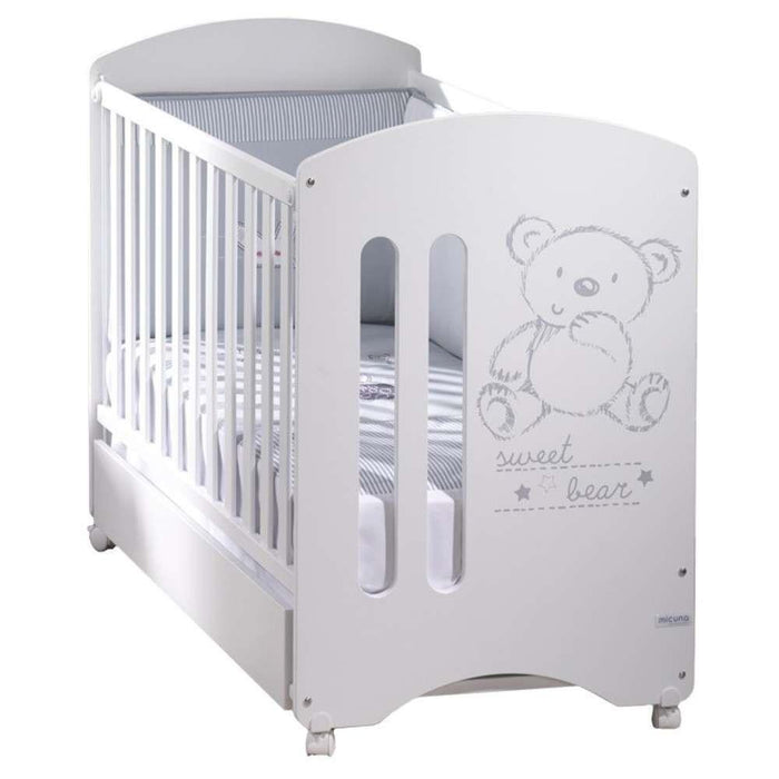 Sweet Bear Basic Bed 120x60cm White