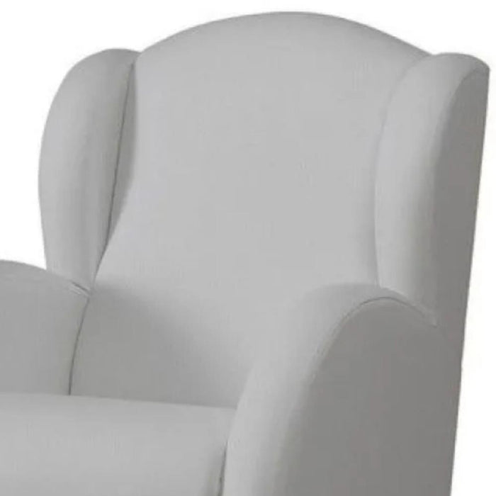 Cadeirão Micuna Flor Slow System em Polipele Cinza/Branco
