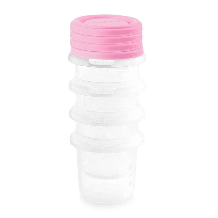Miniland 4 Recipiente Hermético 250ml Blush