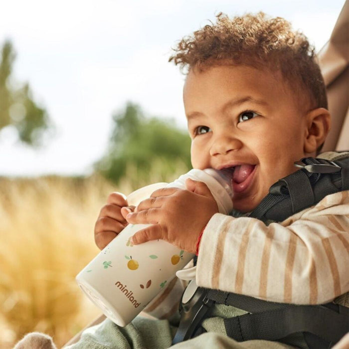 Valencia Stainless Steel Thermal Bottle with Handles 240 ml